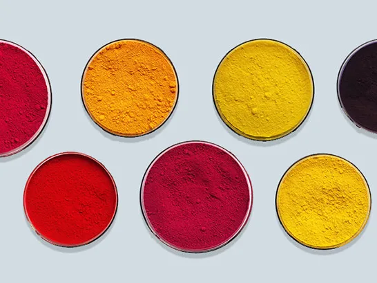 Heavy-metal-free mineral pigments in 9 colors